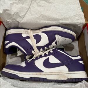 Nike Purple and White Sneakers